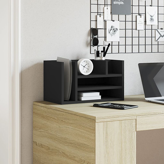 Wizualizacja nadstawki na biurko Yuna czarny