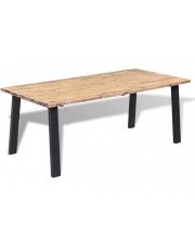 Brązowy stół z drewna akacjowego – Claris w sklepie Edinos.pl