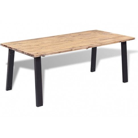 Brązowy stół Claris z drewna akacjowego 