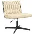 Fotel do biurka glamour kremowy - Zafiria 