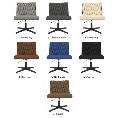 Kolory foteli galmour Zafiria