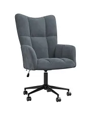 Fotel do biurka glamour ciemnoszary - Turneo w sklepie Edinos.pl