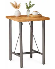 Stolik barowy z drewna tekowego – Kubbi 2X w sklepie Edinos.pl