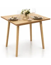 Składany stół jadalniany naturalne drewno - Himunir w sklepie Edinos.pl