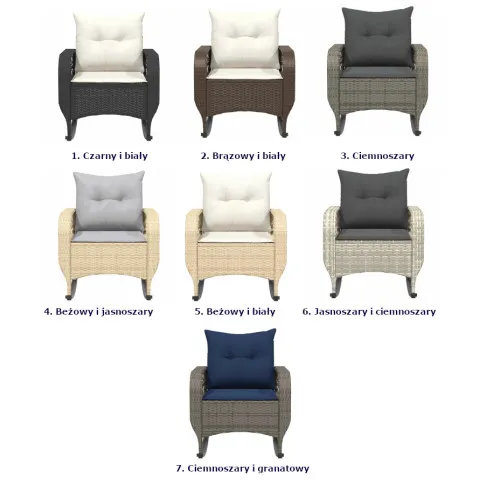 Kolory bujanych krzeseł Movano