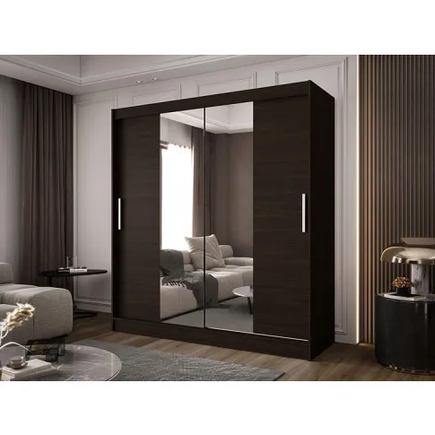 Wizualizacja wnetrza z brązową szafą Area 4X