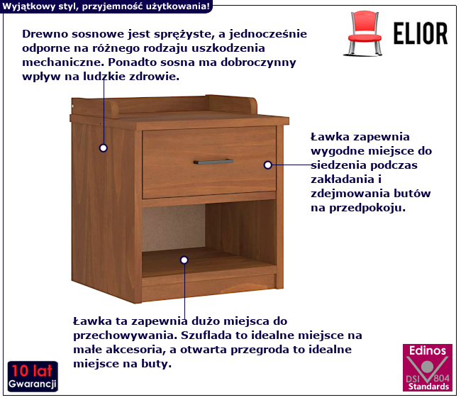 Ławka do przedpokoju Entiria