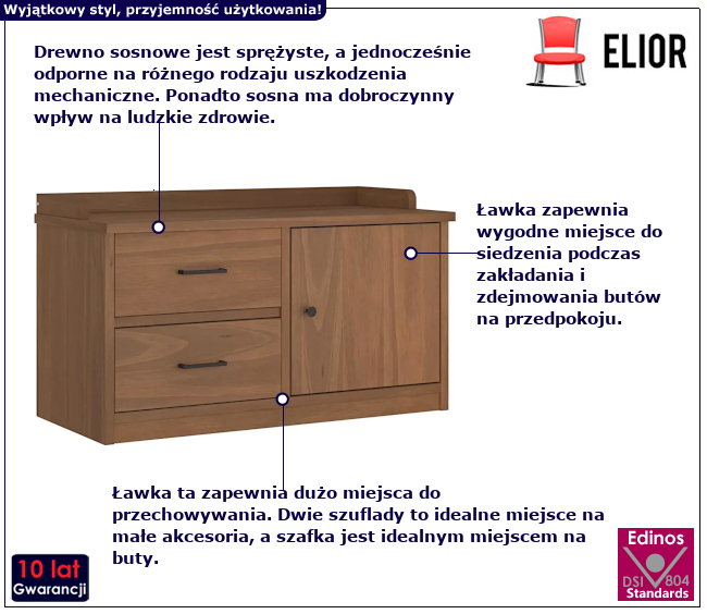 Ławka do przedpokoju Molari