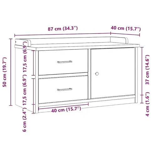 Modetto wymiary ławki do przedpokoju