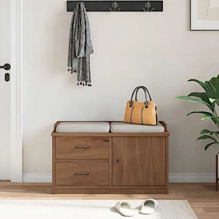 Wizualizacja ławki do przedpokoju Molari