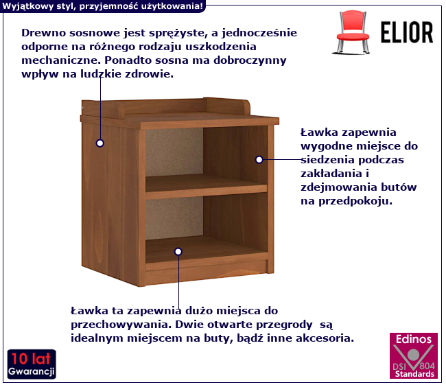 Ławka do przedpokoju Marsa