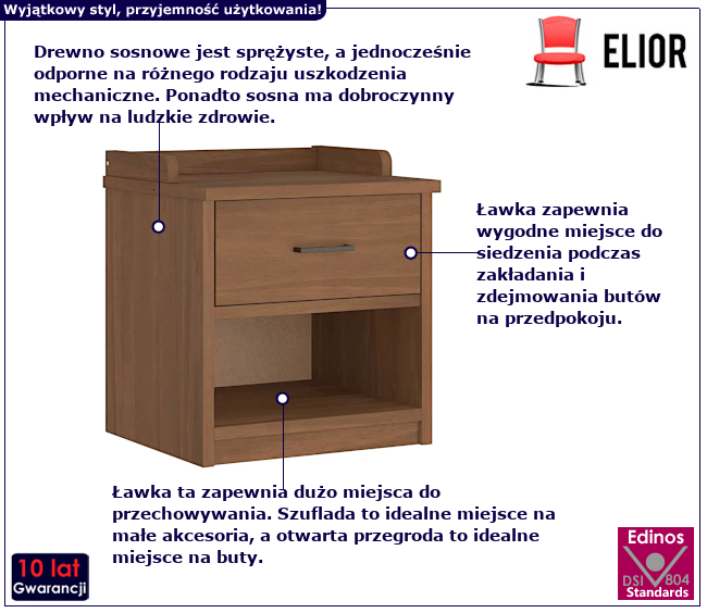 Ławka do przedpokoju Entiria