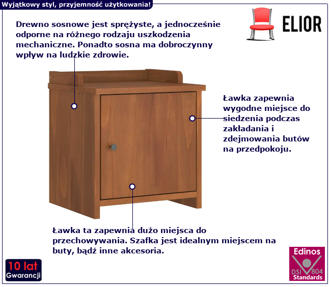 Ławka do przedpokoju Aurelo