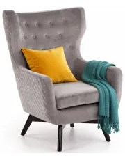 Popielaty fotel do karmienia typu uszak - Xoda w sklepie Edinos.pl