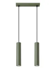 Podwójna oliwkowa lampa wisząca - M058-Kejo w sklepie Edinos.pl