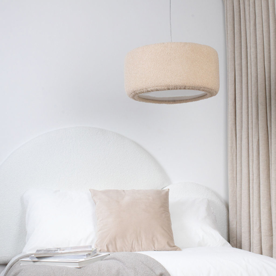 wizualizacja lampy do salonu beżowy M061