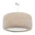 Elegancka okrągła lampa beżowa 40 cm - M062-Mofo