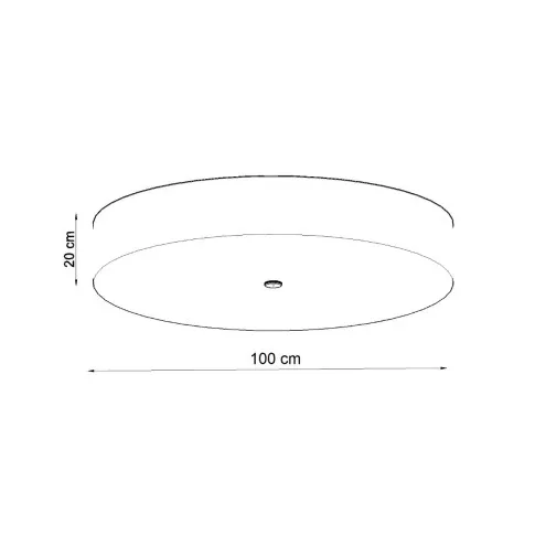 Szczegółowe zdjęcie nr 4 produktu Plafon Sendox 100 czarny