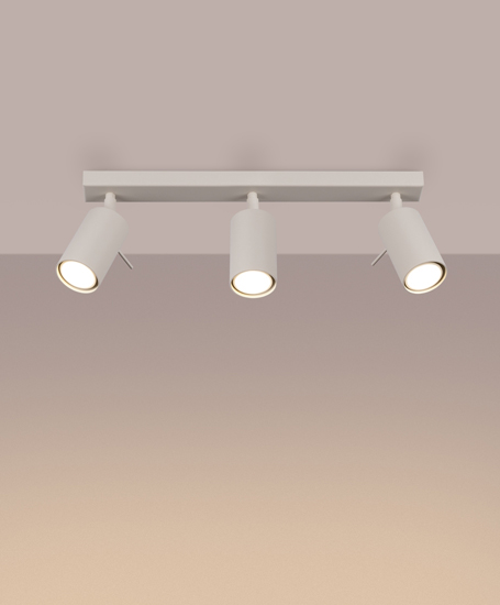 beżowa lampa sufitowa M064