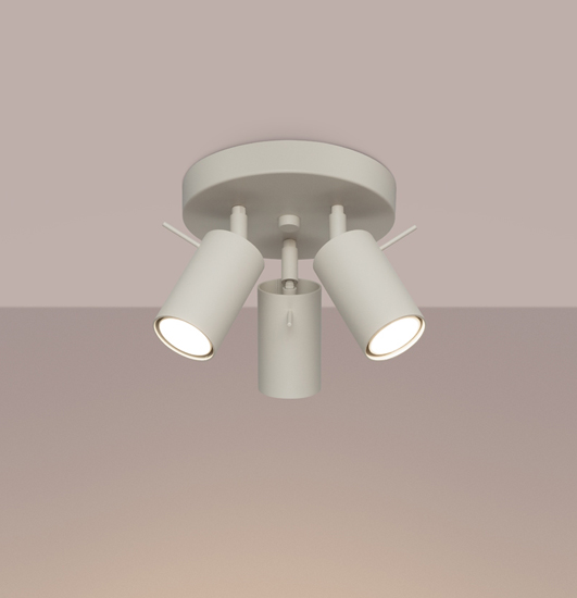 beżowa lampa sufitowa M065