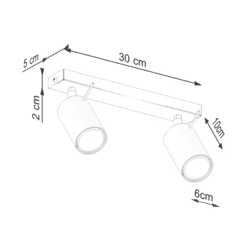 wymiary zielonej lampy Mepo M063