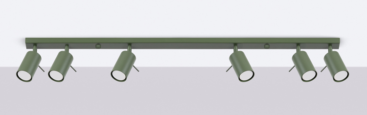 zielona lampa sufitowa M067