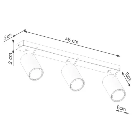 wymiary czerwonej lampy M064 Mepo