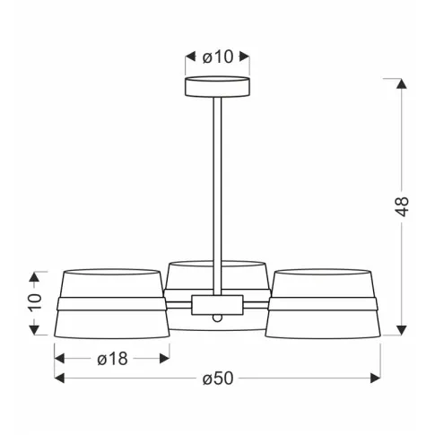 wymiary lampy M075 daly