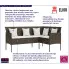 Lumbra brązowa sofa ogrodowa