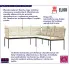 Brenno czarna sofa ogrodowa