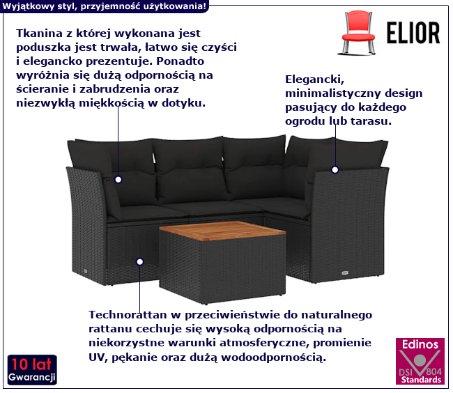 Zestaw mebli ogrodowych Palvis