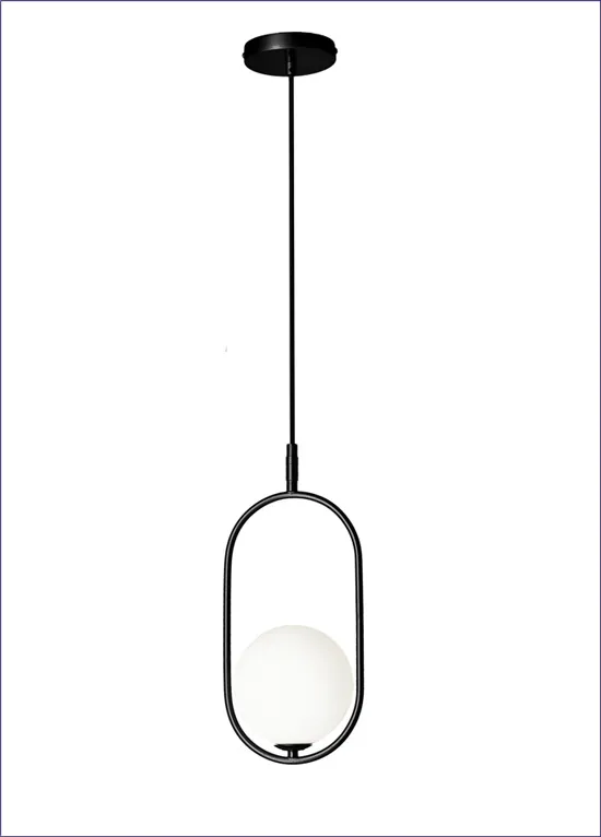 elegancka czarna lampa M083 Indgam