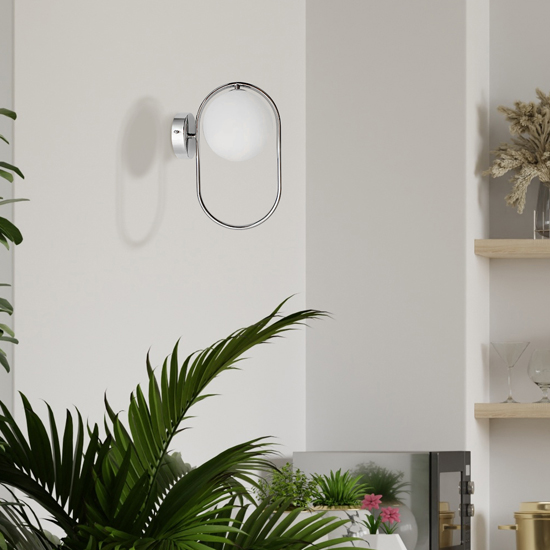 Zastosowanie kinkietu M082 srebrny