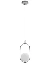 Wisząca srebrna lampa glamour nad stół - M083- Indgam w sklepie Edinos.pl