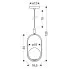 wymiary wiszacej lampy M083