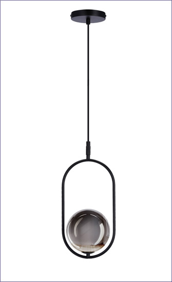 elegancka czarna lampa M083 Indgam