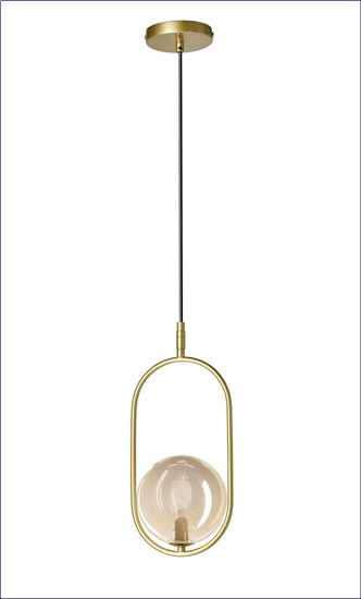 elegancka miedziana lampa M083 Indgam