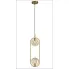 bursztynowa lampa wiszaca Indgam M081 w ramce