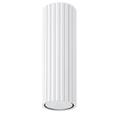 Biała ryflowana lampa D292 Avium 20 cm
