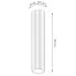 wymiary białej lampy wiszacej 30 cm