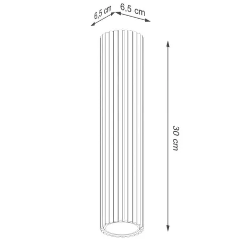 wymiary białej lampy wiszacej 30 cm