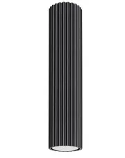 Ryflowana czarna lampa 30cm - D293 - Avium w sklepie Edinos.pl