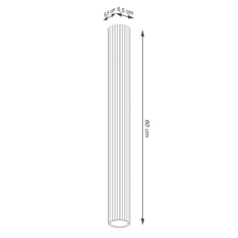 wymiary duzej lampy czarnej D295 Avium