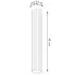 wymiary bezowej lampy Avium D294
