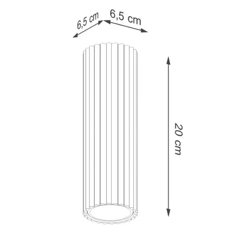 wymiary lampy D292 Avium