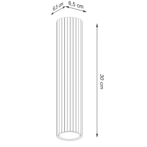wymiary stylowej lampy D293 Avium