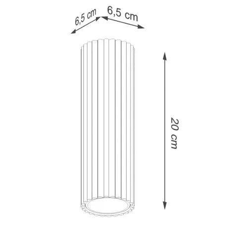 wymiary oliwkowej lampy D292