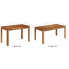 Szczegółowe zdjęcie nr 4 produktu Drewniany brązowy stół - Sierra 2X