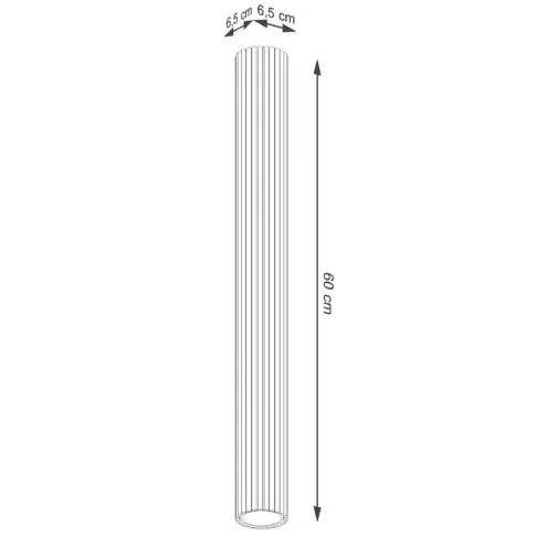 wymiary stylowej lampy czerwonej D295