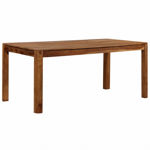 Drewniany stół brązowy Sierra 3X ukazany z boku